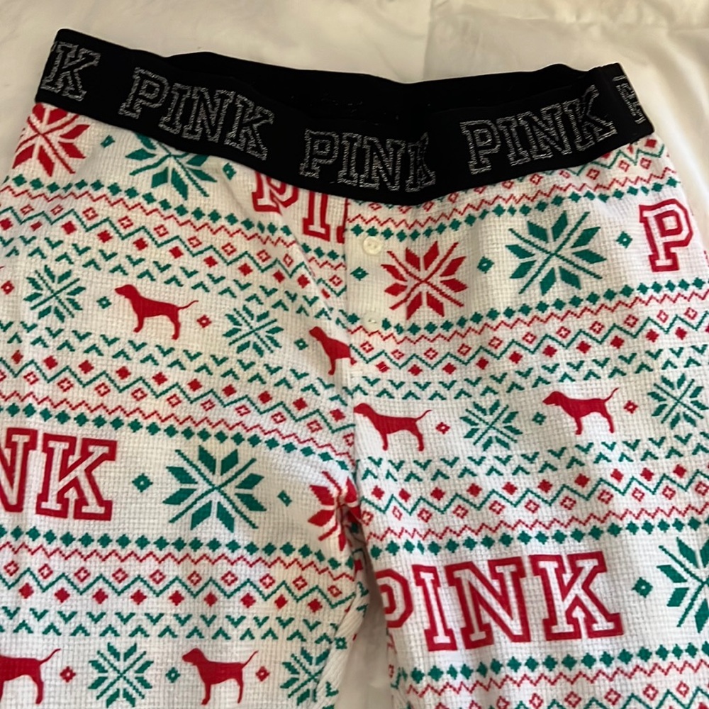 XS Victoria’s Secret Christmas thermal Pajama Bottoms